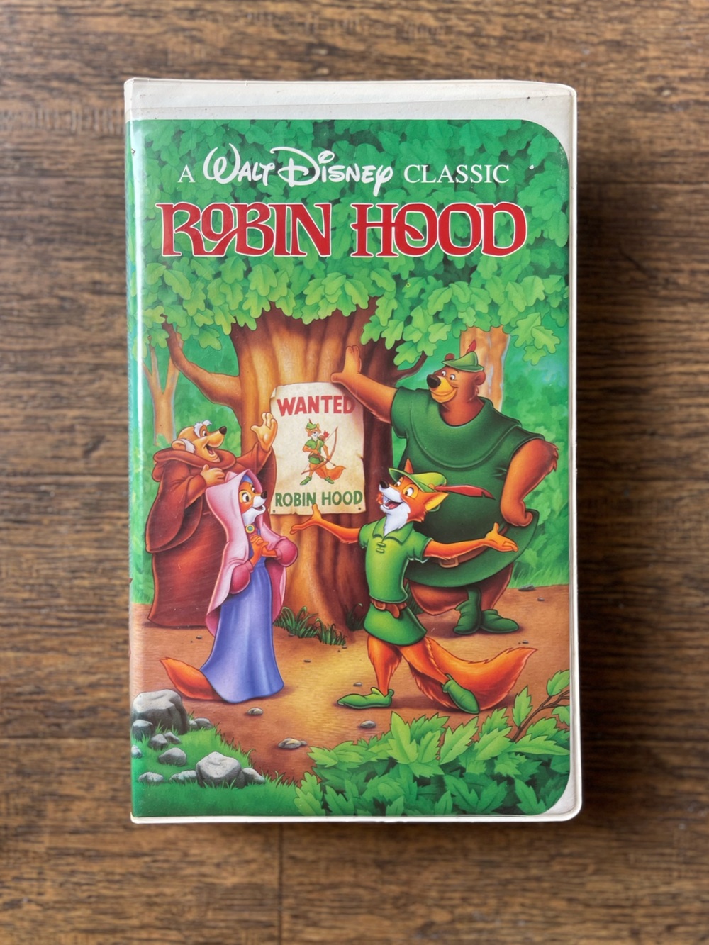 Disney’s Robin Hood VHS Walt Disney Classics Clamshell Case 1984 Release #1189